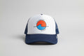 Jiyu trucker cap with foam front and breathable mesh back