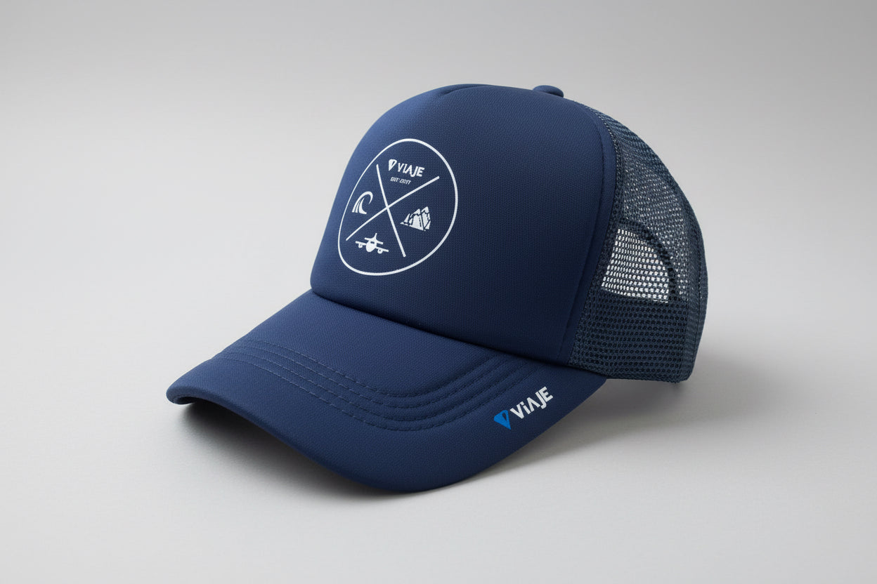 Emblem NVY Trucker Cap